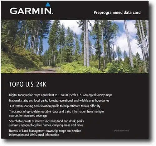 Garmin TOPO Maps For CA/NV (microSD/SD Card) 1 Garmin TOPO Maps For CA/NV (microSD/SD Card)