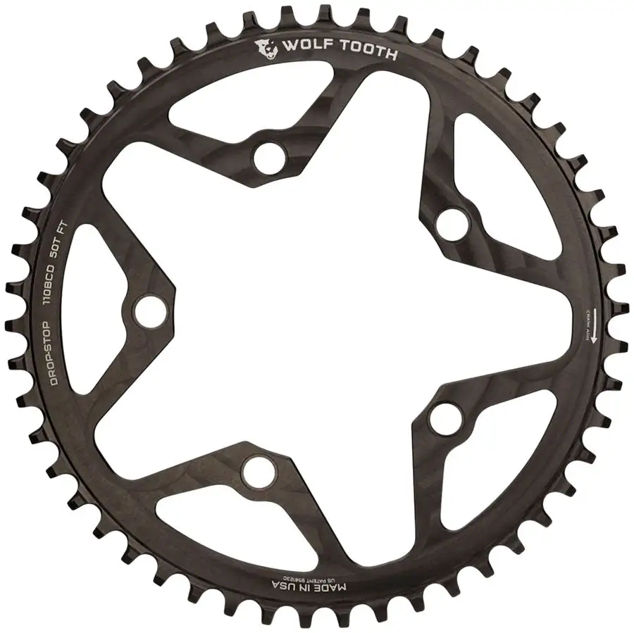 Wolftooth Components Drop Stop Chainring (50t) 1 Wolftooth Components Drop Stop Chainring (50t)