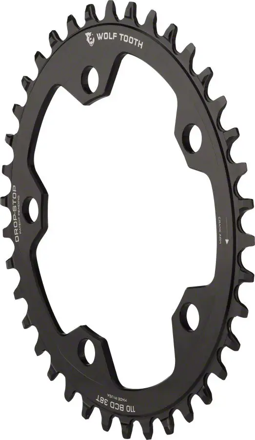 Wolftooth Components Drop Stop Powertrac Elliptical Chainring (42t) 1 Wolftooth Components Drop Stop Powertrac Elliptical Chainring (42t)