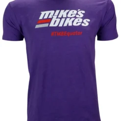 Mikes Bikes T-Shirt -Shimano Shop MB Purple Red Shirt