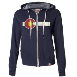 Classic Colorado Flag Zip Hoodie